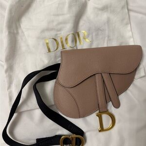 Dior Women's Beige Saddle Crossbody Bag